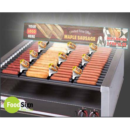 LED Banner Bar - Roller Grill Safety and Signage - FoodSignPros
