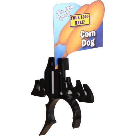 Black Bat Clip with Corn Dog Sign - FoodSignPros