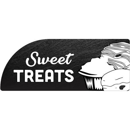 Bakery Top Header Sign "Sweet Treats" with Donut and Muffin - FoodSignPros