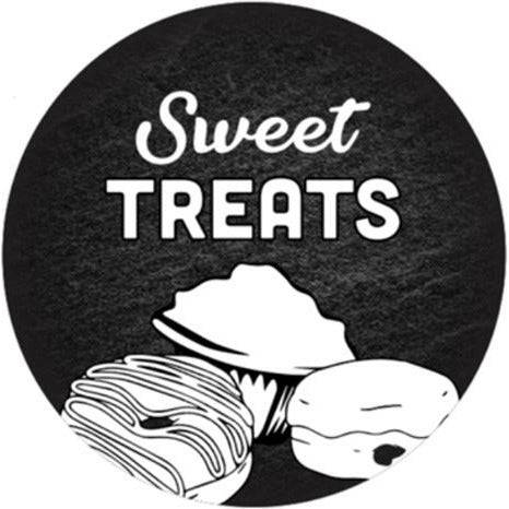 Circle Window Bakery Cling "Sweet TREATS" with Donuts and Muffins - FoodSignPros