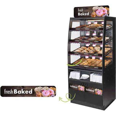 Horizontal "Fresh Baked" Window Cling - FoodSignPros