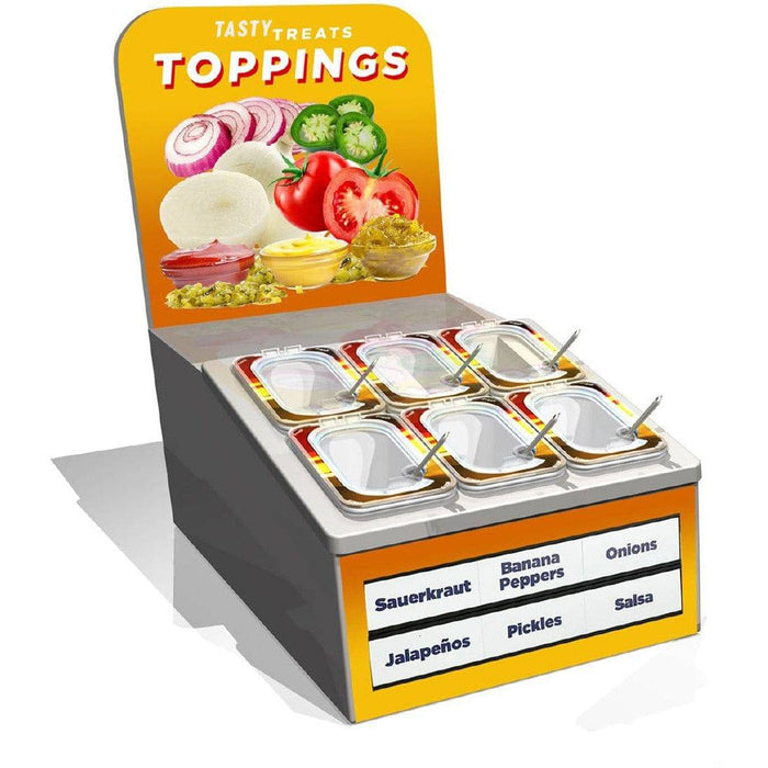 Custom Condiment Cooler Package with Topping Sign - FoodSignPros