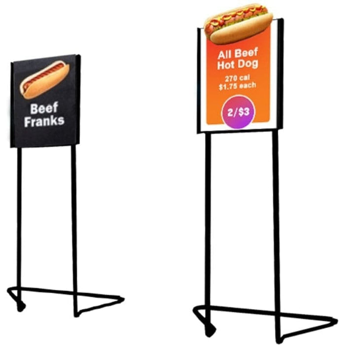 2 Custom Roller Grill Flavor ID Tags with Hot Dog Sign - FoodSignPros