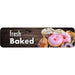 Bakery Top Header Sign "fresh Baked" with Donuts and Muffins - FoodSignPros