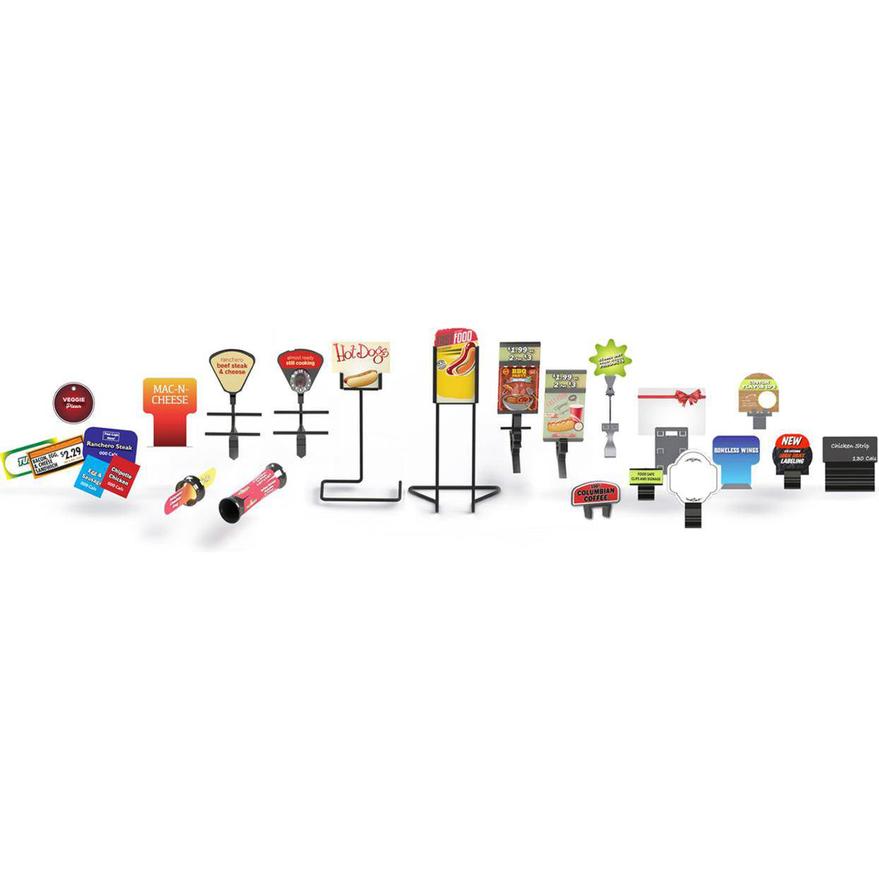 Sign Food Rack Buffet Signs & Buffet Sign Holders for Food | FoodSignPros
