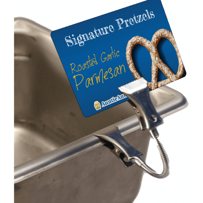 Flexible Clip Sign Holder - FoodSignPros